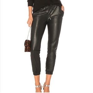 n:Philanthropy Size XS Scarlett Faux Leather Joggers Drawstring